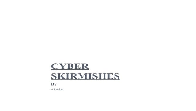 Cyber Warfare -
