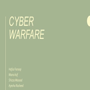 Cyber warfare ss