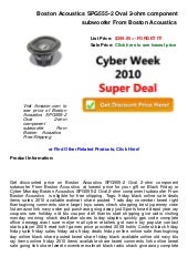 boston acoustics spg555 for sale