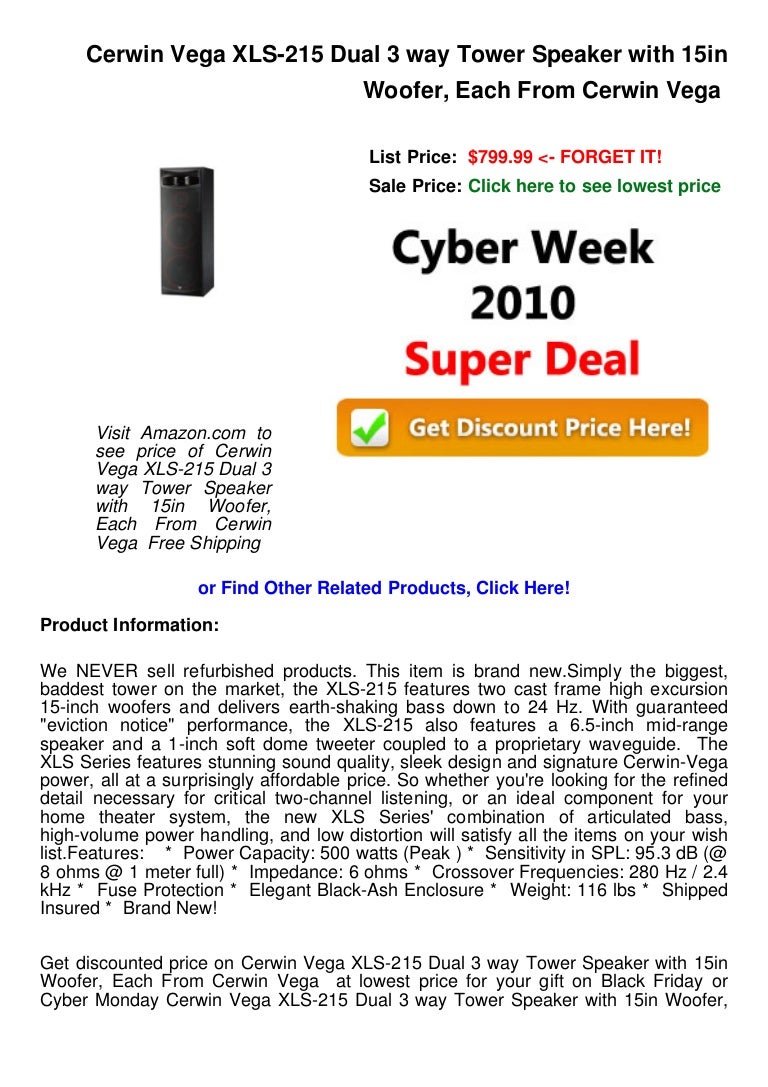 cerwin vega xls 215 for sale