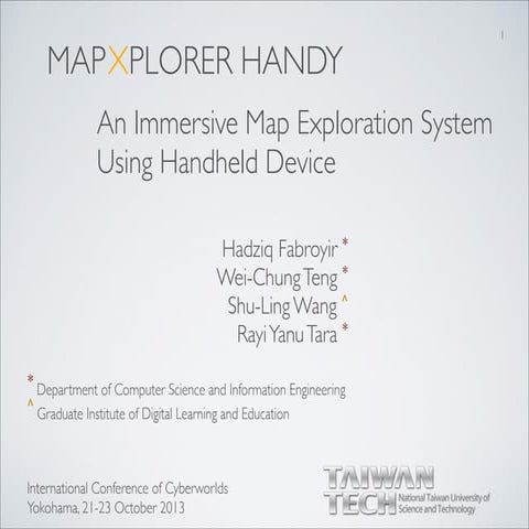 An Immersive Map Exploration System Using Handheld Device