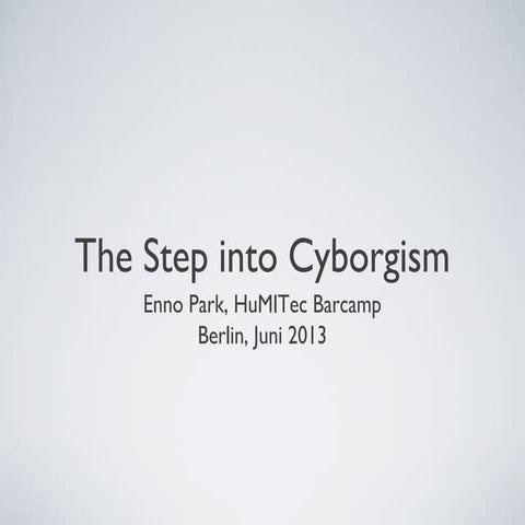 Enno Park, Cyborgs e.v.