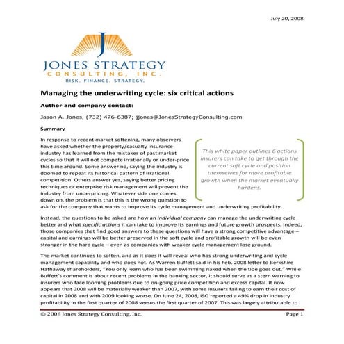 Cycle Management 7 20 2008