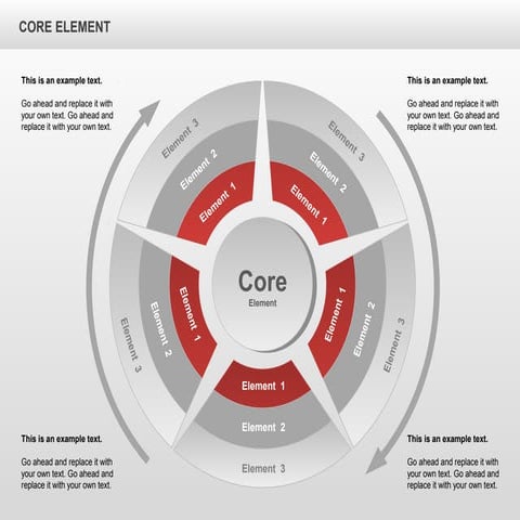 Cycle Process Diagram for PowerPoint by PoweredTemplate.com