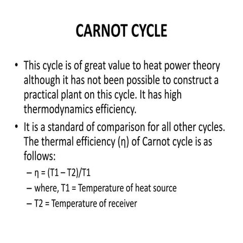 Types of thermodynamic Cycles for Power Generator