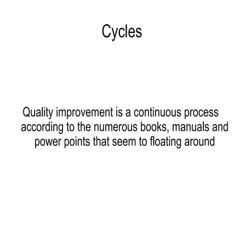 Cycles in community health