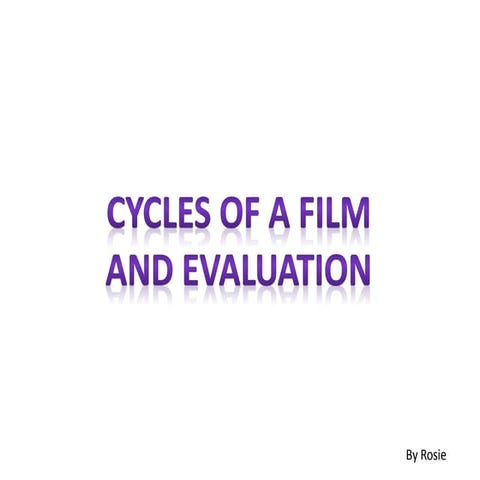Cycles of a film