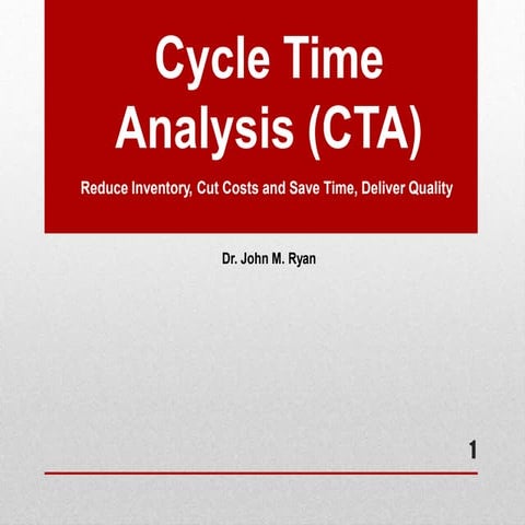 Cycle time analysis | PPT