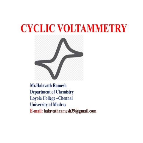 Cyclic voltammetry