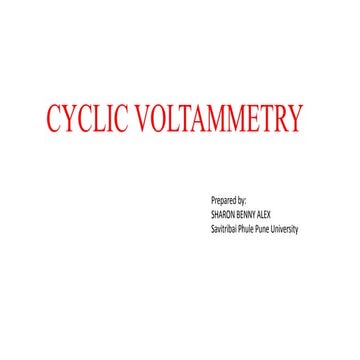 Cyclic voltammetry