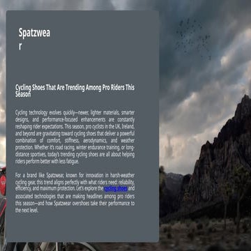 Cycling Shoes That Are Trending Among Pro Riders This Season