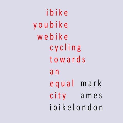 Movement for Liveable London Street Talks - Mark Ames 6th November 2012