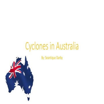 Cyclones in australia