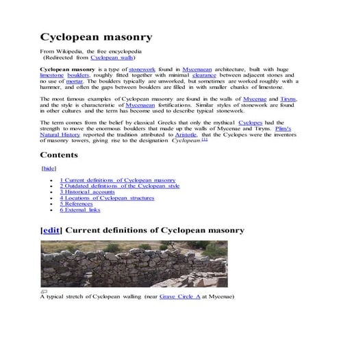 Cyclopean masonry wiki