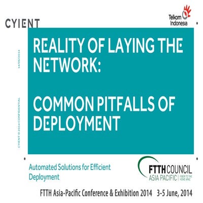 Cyient FTTH Presentation APAC FTTH Conference 2014