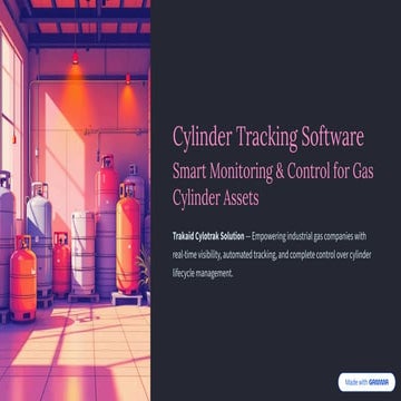 Reliable Cylinder Tracking System for LPG Cylinder Management | PPTX