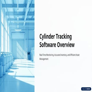 Reliable Cylinder Tracking Software for Real-Time Asset and Inventory Tracking