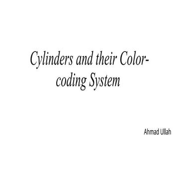 Cylinders and Color coding And Different Gases