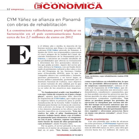 Cym Yañez en Castilla y León Económica