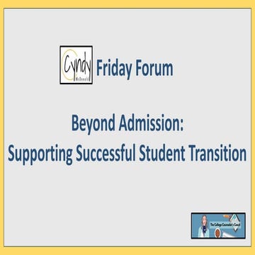 Supporting Successful Student Transition