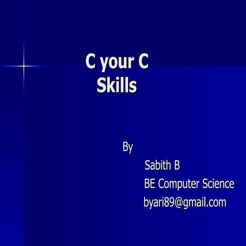 C your C