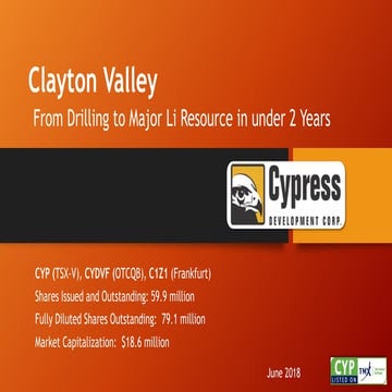 Cypress Development Corp Corporate Presentation Ppt