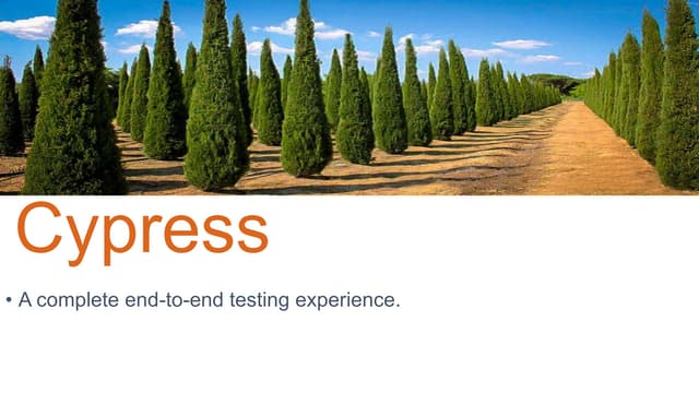 Cypress  Automation