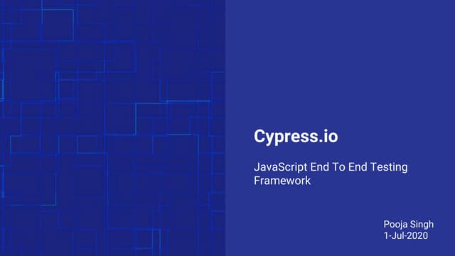 Cypress for Testing