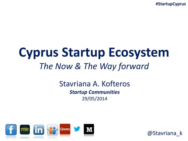 Cyprus Startup Ecosystem   The Now ...