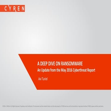 Webinar: A deep dive on ransomware