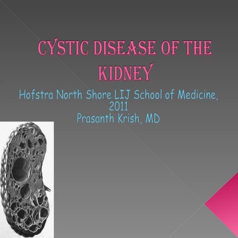 Cystic disease of the kidney