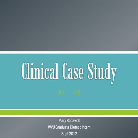 Cystic Fibrosis Nutritional Case Study Presentation | PDF