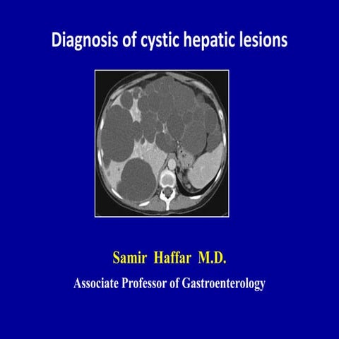 Cystic liver lesions - An ultrasound perspective