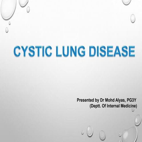 Cystic lung disease   