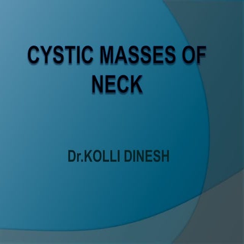 cystic neck lesions congenital and acquired