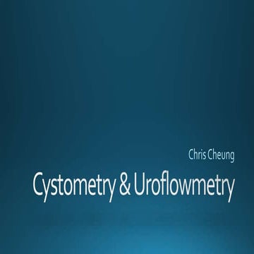 Cystometry and uroflowmetry