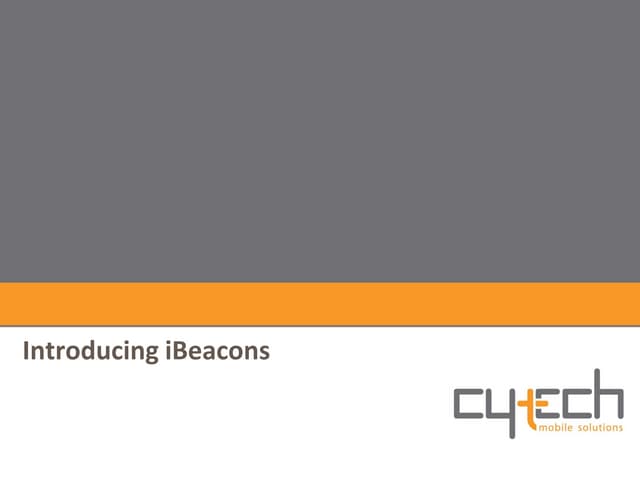 Cytech iBeacon Primer