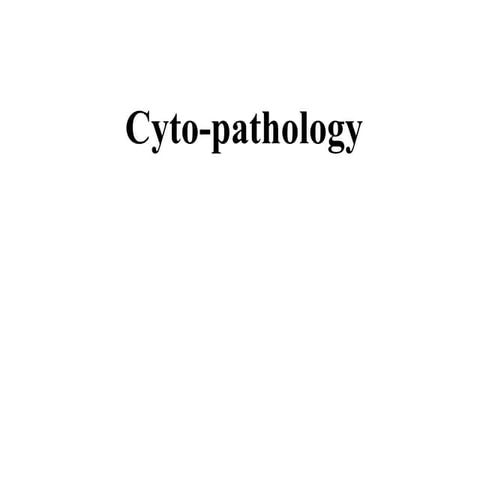 Cyto-pathology medical laboratory 3rd year