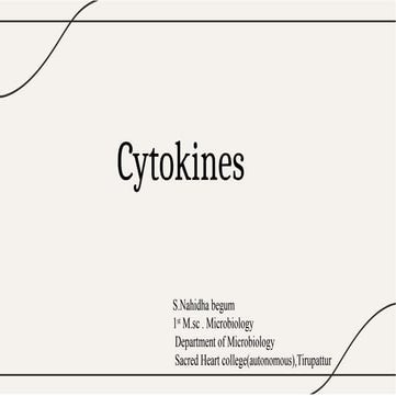 The Complex World of Cytokines: Molecular Mediators of Immune Response, Infla...