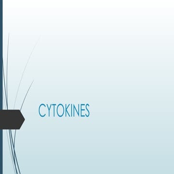 CYTOKINES document for medical students nationwide