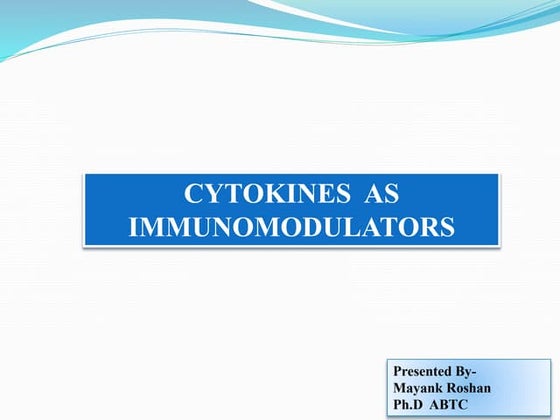 Cytokines and their role in immune regulation.pptx