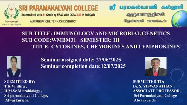 CYTOKINES CHEMOKINE LYMPHOKINES- properties functions