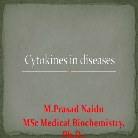Cytokines in diseases