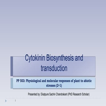 Cytokinis biosynthesis and transduction