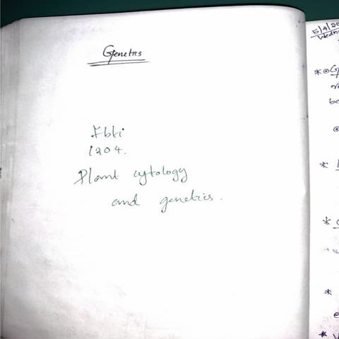 Cytology and genetics notes