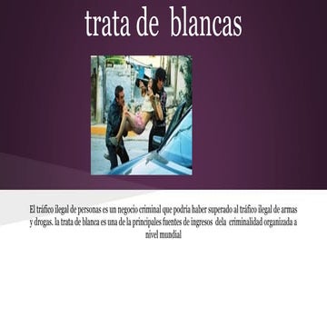 Trata de  blancas trabajo de informatica 
