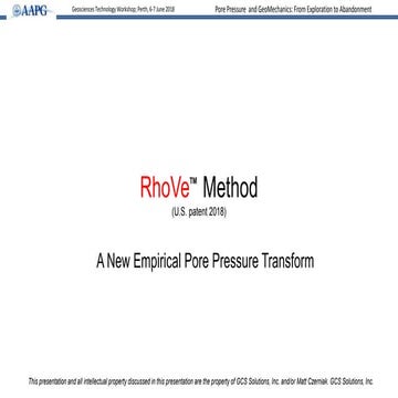 RhoVe II Empirical Velocity-Density-Temperature Effective Stress Transform