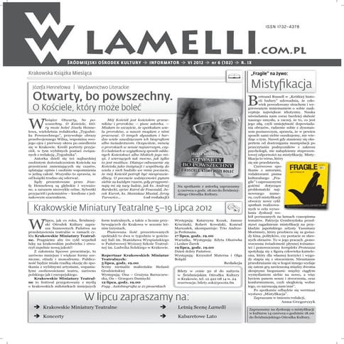 Pismo Lamelli, Czerwiec 12