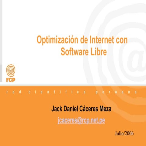 Optimización de Internet con software libre