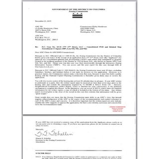 1701 H Street Letter